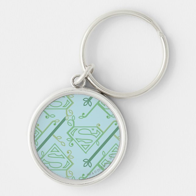 Porte-clés Supergirl Green Vine Logo Motif (Devant)
