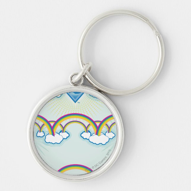 Porte-clés Supergirl Motif arc-en-ciel (Devant)