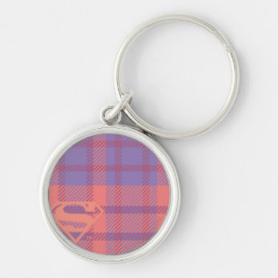 Porte-clés Supergirl Pink and Purple Pattern