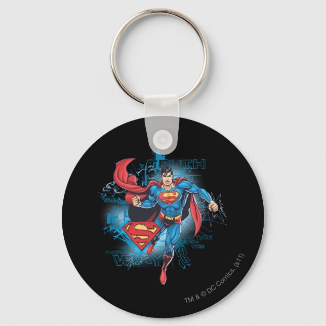 Porte-clés Superman avec logo (Recto)