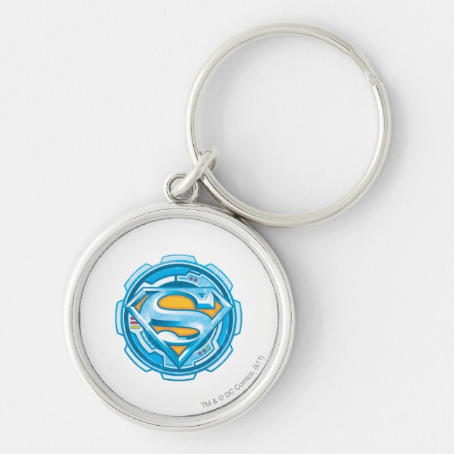 Porte-clés Superman S-Shield | Logo d'engrenage (Devant)