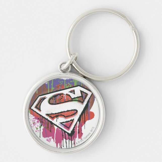 Porte-clés Superman Stylisé | Logo de l'innocence tordue (Devant)