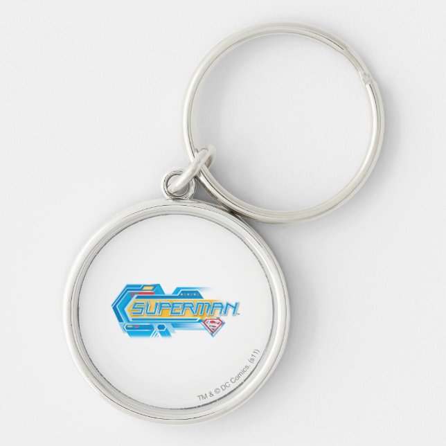 Porte-clés Superman Stylisé | Logo électronique (Devant)