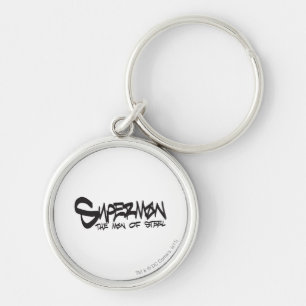 Porte-clés Superman Stylized   Lettres noires Graffiti Logo