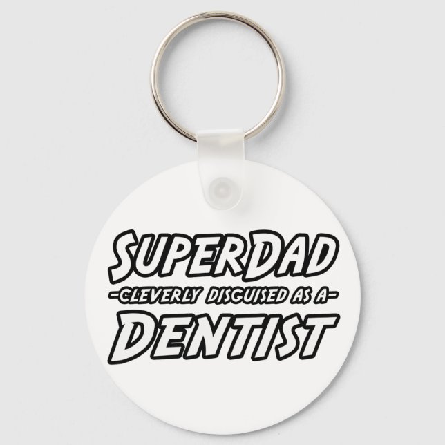 Porte-clés SuperPapa...Dentiste (Recto)