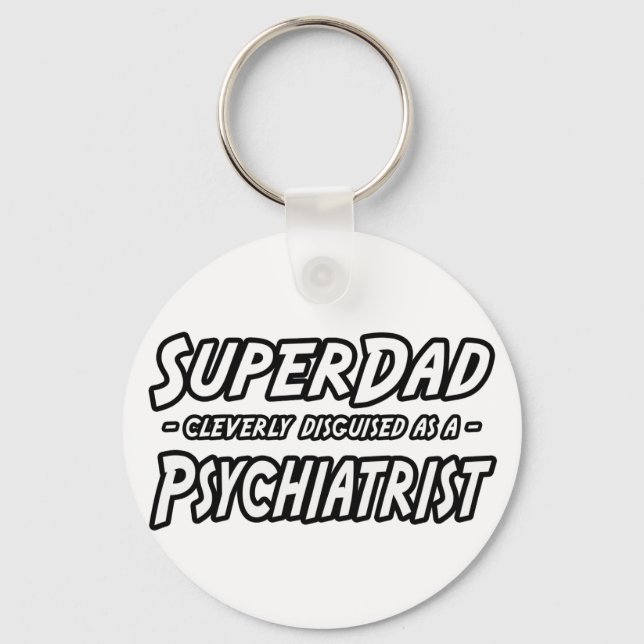 Porte-clés SuperPapa...Psychiatre (Recto)