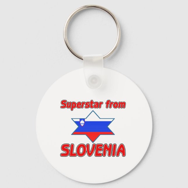 Porte-clés Superstar de Slovénie (Recto)