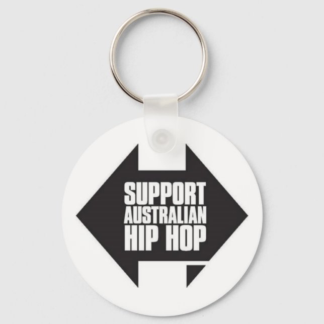 Porte-clés Support Bague clé Hip hop australienne (Recto)