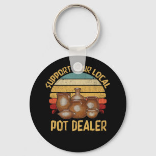 Porte-clés Support de votre concessionnaire Pot local Potteri
