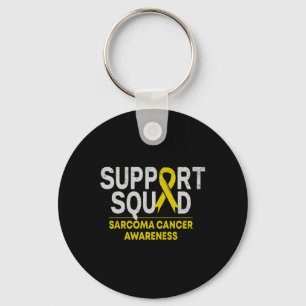 Porte-clés Support Squad Sarcoma Cancer Awareness Yellow Ribb