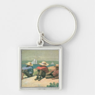 Porte-clés Sur la plage, 1875 (la semaine)
