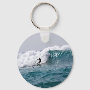 Porte-clés Surfer dans une vague géante hawaïenne