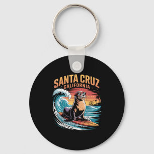 Porte-clés Surfer Surf les années 70 80s Père Noël Cruz Calif