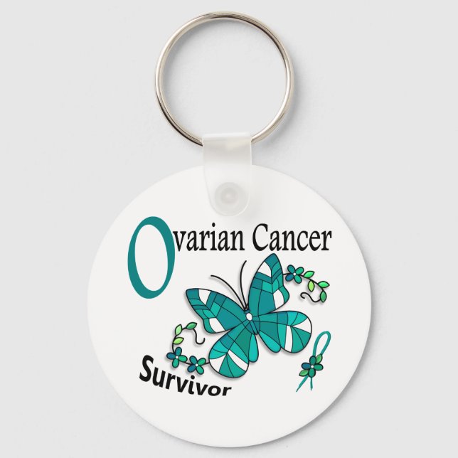 Porte-clés Survivant 6 Cancer de l'ovaire (Recto)
