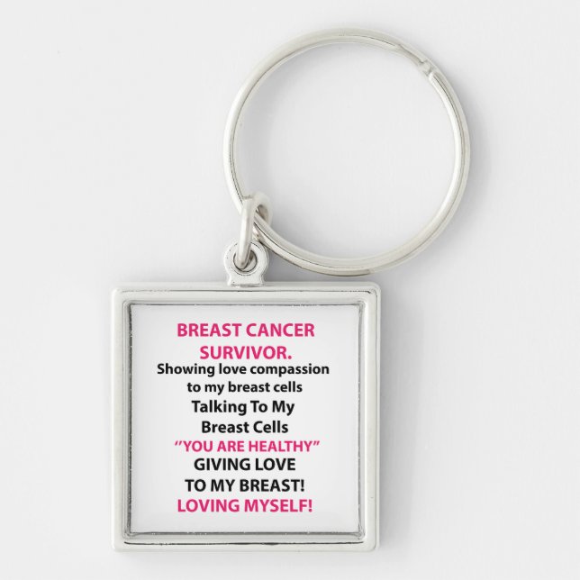 Porte-clés Survivant du cancer du sein (Devant)