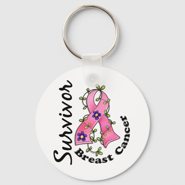 Porte-clés Survivant du cancer du sein 15 (Recto)