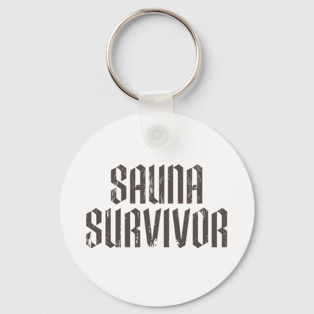Porte-clés Survivant du sauna 01 (Recto)