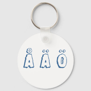 Porte-clés Swedish letters (å ä ö)