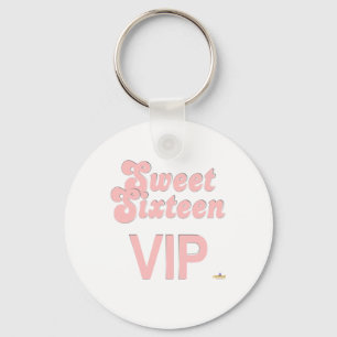 Porte-clés Sweet sixteen VIP Rose Et Argent