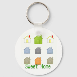 Porte-clés SweetHome Maison Fête de Réchauffement