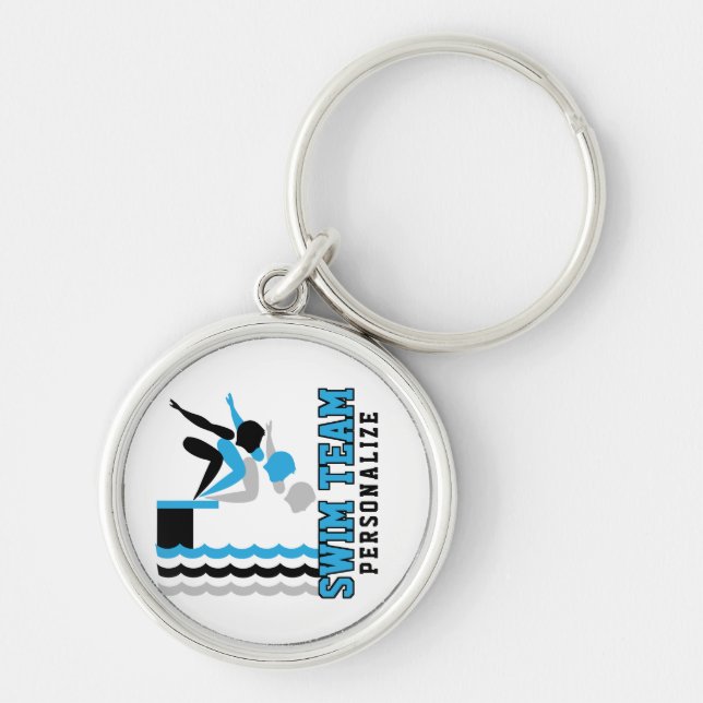 Porte-clés Swim Dive Team - Baby Blue - Boy (Devant)