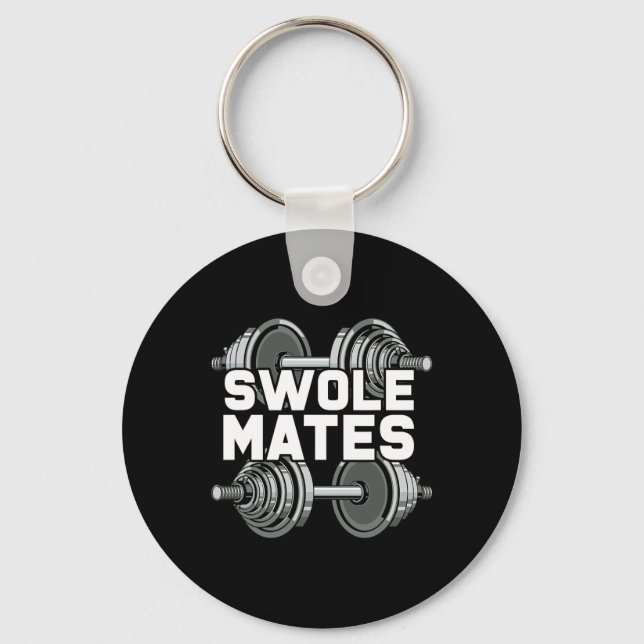 Porte-clés Swole Mates Powerliflifting Gym entraînement Swole (Recto)