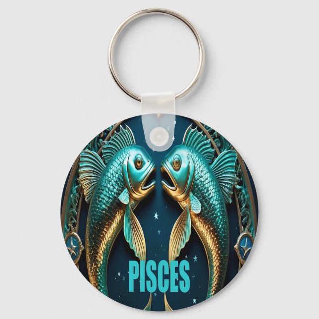 Porte-clés Symbole astrologique Pisces (Recto)