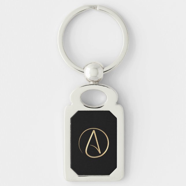 Porte-clés Symbole athée (Devant)