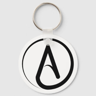 Porte-clés Symbole athée noir