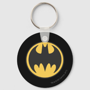 Porte-clés Symbole Batman   Logo du cercle jaune foncé