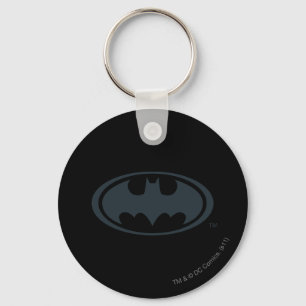Porte-clés Symbole Batman Logo noir et blanc
