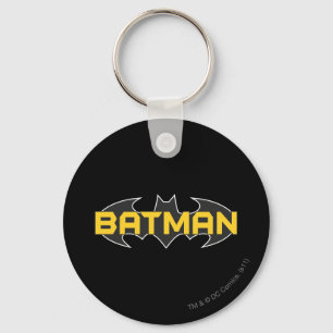 Porte-clés Symbole Batman   Nom Logo jaune et noir
