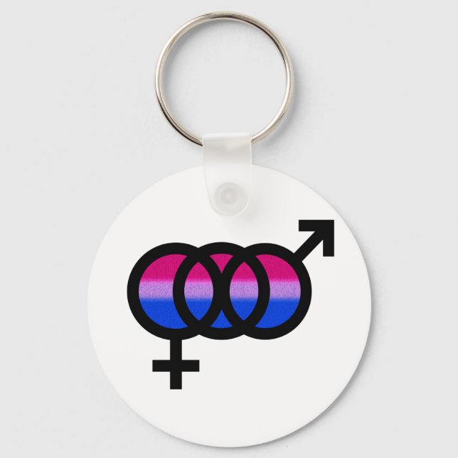Porte-clés Symbole bisexuel (Recto)