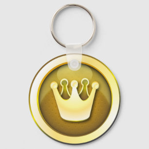 Porte-clés Symbole brillant de couronne de porte - clé
