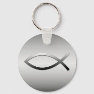 Porte-clés Symbole chrétien Ichthys Jesus Fish
