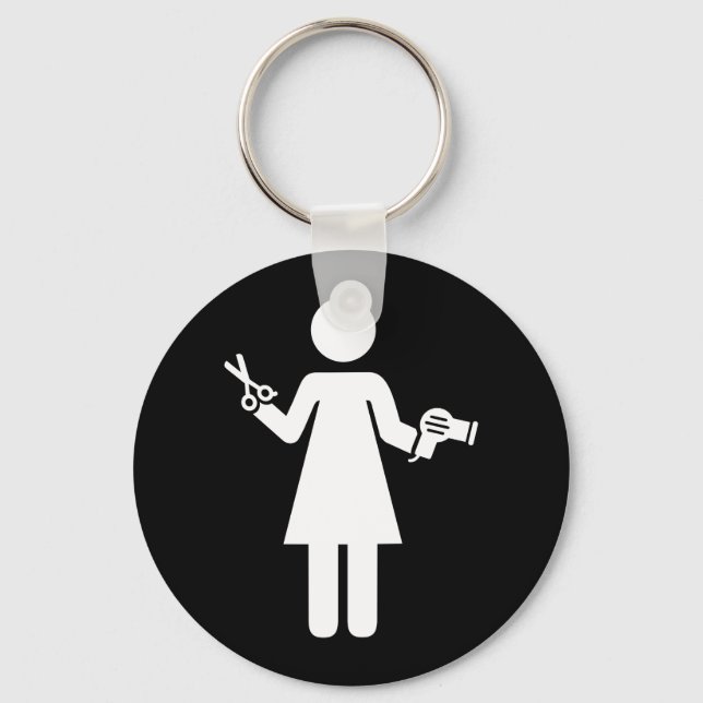 Porte-clés Symbole coiffeur (Recto)