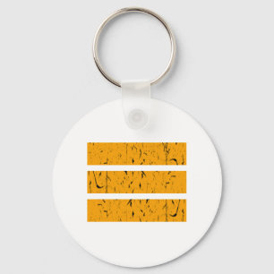 Porte-clés Symbole cool 3 lignes Uniformité et harmonie col