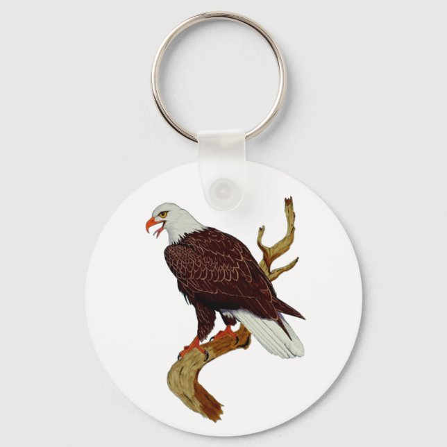 Porte-clés Symbole d'aigle à tête blanche américain de fierté (Recto)