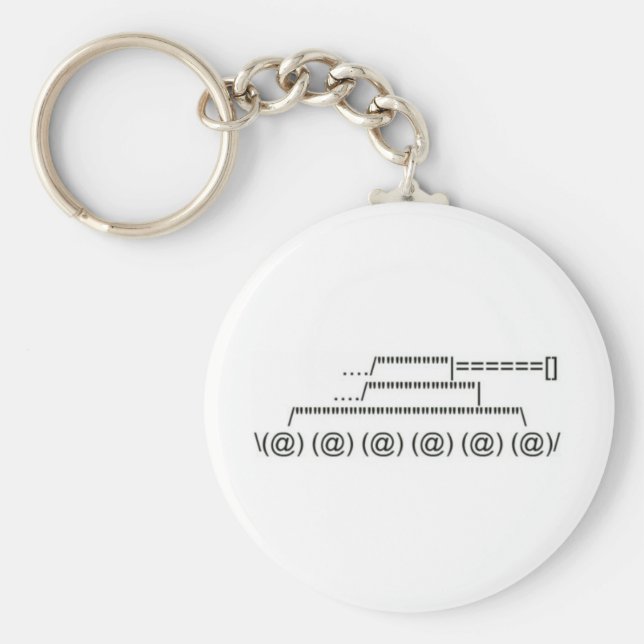 Porte-clés Symbole de char militaire (Devant)