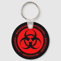 Symbole de danger biologique rouge et noir Porte -