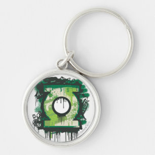 Porte-clés Symbole de graffiti à lanterne verte