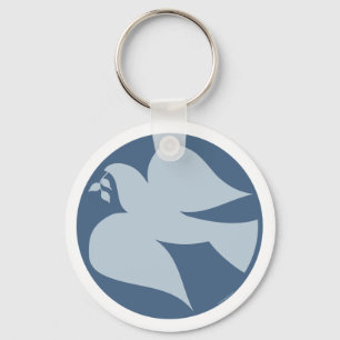 Porte-clés Symbole de la colombe de la paix