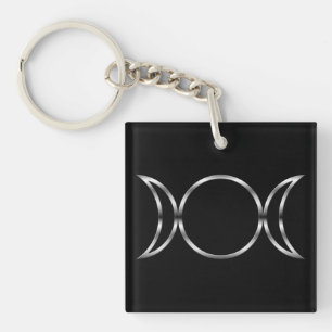 Porte-clés Symbole de la déesse triple de Falln Pagan
