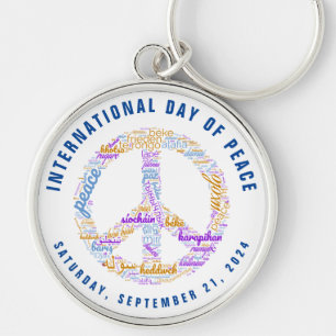 Porte-clés SYMBOLE DE LA JOURNÉE DE LA Paix MONDIALE