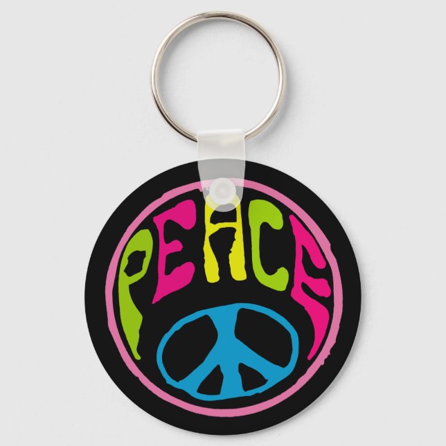 PORTE-CLÉS SYMBOLE DE LA PAIX HAUTE (Recto)