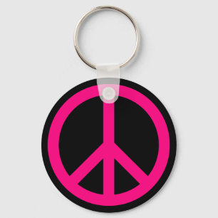 Porte-clés SYMBOLE DE LA PAIX ROSE Porte - clé