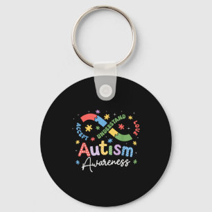 Porte-clés Symbole de l'infini de sensibilisation à l'autisme