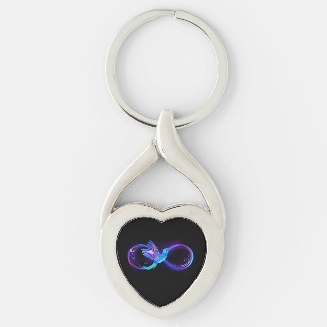 Porte-clés Symbole de Neon Infinity par Glowing Hummingbird (Devant)