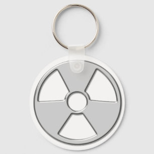 Porte-clés Symbole de rayonnement radioactif métallique cool