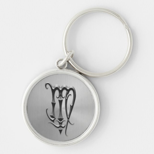 Porte-clés Symbole de Vierge d'acier inoxydable (Devant)